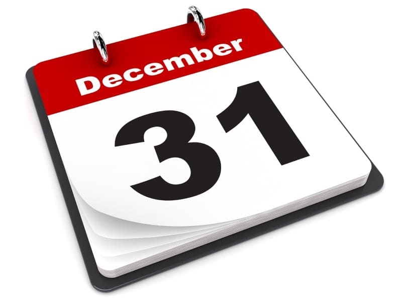 The Tax Year ends on December 31.